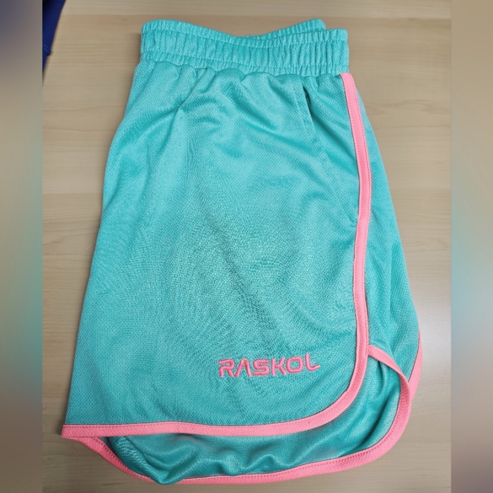 RASKOL apparel teal classic shorts